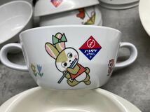 1ta72 ノリタケメラミン プレート お椀 昭和レトロ 食器 Noritake まとめて25枚 レア 現状品 キッズ皿 離乳食皿_画像7