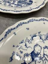 1A67 NIKKO FINE TABLEWARE ニッコー プレート5枚セット 大皿 ディナープレート 直径約29㎝ お皿 絵皿 くま 熊 くまさん 洋食器_画像6