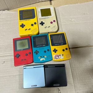 あ-4839）GAMEBOY 本体　AGS-001 /CGB-001/MGB-001/DMG-01/ まとめ　7台セット　ジャック品