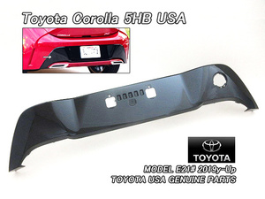 カローラスポーツE21#/TOYOTA/トヨタCOROLLAハッチバック純正リアバンパーUSロアカバー黒色/USDM北米仕様NRE210.214バランスパネルUSA