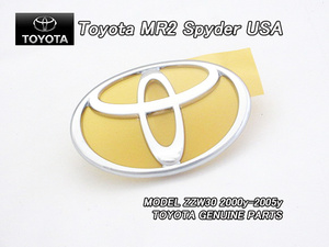 MR-S/TOYOTA/ZZW30トヨタMR2-Spyderスパイダー純正USエンブレム-フロントTマーク/USDM北米仕様MRSエム.アール.エスUSAシンボルマーク米国