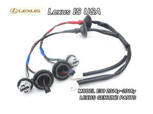 レクサスIS/LEXUS/E30前期US純正ハーネス左右テールライト外側用(14-16y)/USDM北米仕様IS350.250.300.200tテールランプUSAサイドマーカー
