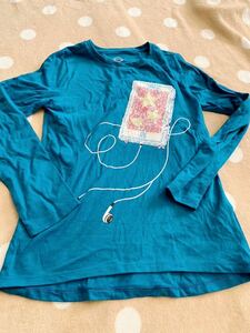 一度使用◎青系◎オシャレ　長袖Tシャツ◎140