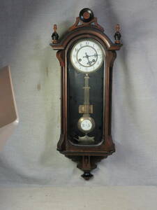 柱時計　6インチホーロー文字盤　精工舎製　巴里　古時計　完動品