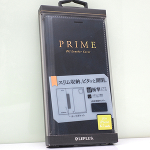 Apple iPhone 12 Pro Max (6.7インチ)用 スリム 薄型 手帳型ケース PUレザーケース 耐衝撃 PRIME ネイビー 未開封品 iPhone12ProMaxケース