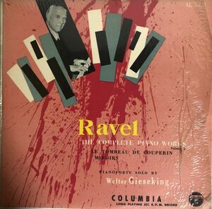 WALTER GIESEKING - RAVEL ピアノ曲集 / XL5205 / JPN