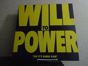 Jpn-Promo12' Will To Power/Say It's Gonna Rain