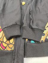 SILKSCAPES 動物柄 ジャケット 刺繍 古着 90's ビンテージ サイズF シルク カラフル キルティング_画像4