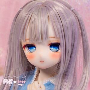 【AK*doll】DDH-01 カスタムヘッド ソフビ盛り SWセミホワイト レジンアイ付き