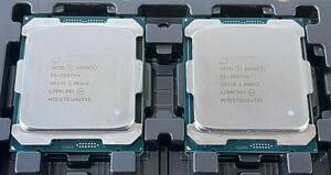 2個セット 同一ロット Intel Xeon E5-2697V4 SR2JV 18Core 2.3GHz 45MB 145W CPU