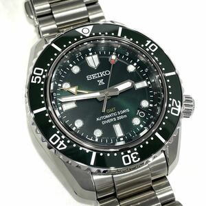 未使用 SEIKO セイコー プロスペックス ダイバースキューバ SBEJ009 1968メカニカルダイバーズ現行デザイン GMT グリーン文字盤 メンズ