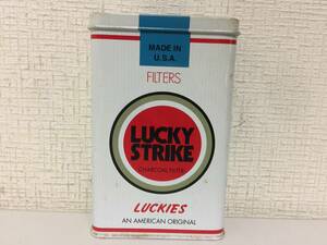 LUCKY STRIKE　ラッキーストライク　灰皿　缶　たばこ型　未使用　高さ15cm　　　　A2