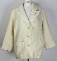 VINTAGE YVES SAINT LAURENT rive gauche イヴサンローランリヴゴーシュ ツイード オーバー コート 34 フランス製 coat b7452_画像1