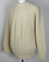 VINTAGE 英国製 OWEN BLOWER HAND FRAME KNIT ニット セーター M sweater b7541_画像3