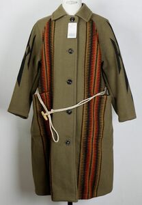 21AW Nigel Cabournnai gel ke- bonnet itib wool blanket long coat 8 b7609