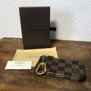 【美品】 Louis Vuitton ルイ・ヴィトン 鍵入れ キーリング 小銭入れ コインケース ダミエ N62658 