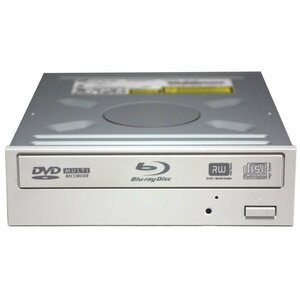 送料無料★Hitachi LG製 内蔵 5インチ ブルーレイドライブ SATA接続 BD/DVD/CDライター ホワイトベゼル BH30N★中古完動品★