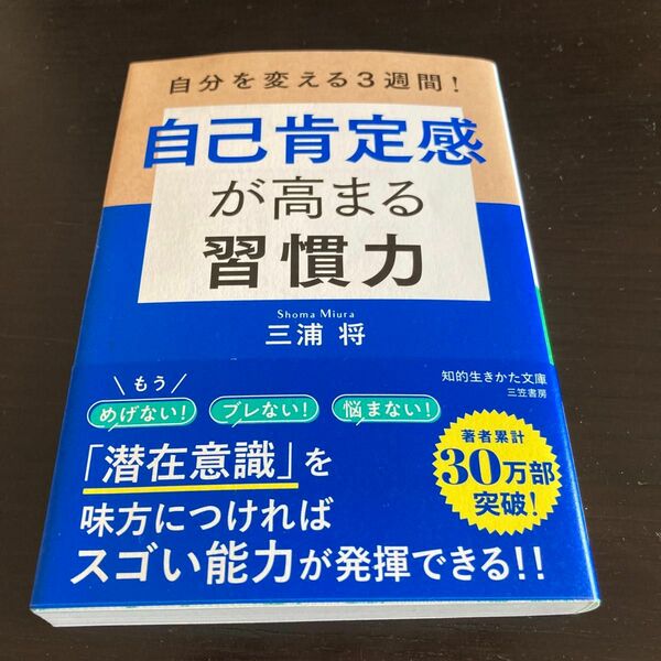 自己肯定感が高まる習慣力　三浦将