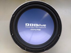 ALPINE　アルパイン　 サブウーファー DDW-F30A　ネット付　動作確認品　〔N1013〕