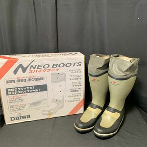 Daiwa ダイワ ネオブーツ NB-3101 W グレー M サイズ 25.0〜25.5㎝ NEO BOOTS スパイクソール 釣り アウトドア レジャー 長靴 