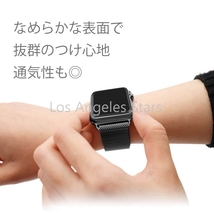 アップルウォッチ バンド Apple Watch band series5 4 3 2 1 シリーズ５ 42mm 44mm 送料無料 おしゃれ レディース メンズ ステンレス 黒_画像8