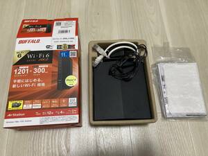 【動作確認済】バッファロー(BUFFALO)『WSR-1500AX2S-BK』Wi-Fi 6対応ルーターエントリーモデル（IEEE 802.11ax)/無線LAN/外箱・説明書付き