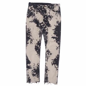  beautiful goods Gucci GUCCI pants Denim pants jeans skinny bleach print bottoms lady's 26 black / white cf01or-rm05f08439