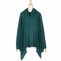 美品 プリーツプリーズ イッセイミヤケ PLEATS PLEASE ポンチョ ブラウス プリーツ 無地 トップス レディース フリー cf01on-rm05f08551_画像1