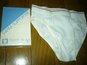  shorts also swim supporter M size white foot Mark made in Japan waist . line product number -1581 box attaching unused box less .. correspondence 