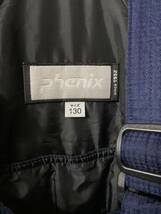 即決 PHENIX フェニックス スキーウェア ボードウエア セットアップ 上下 子供用 ジュニア Jr 130㎝ ネイビー ピンク_画像4