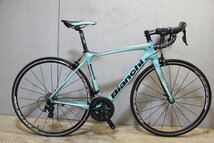 ■Bianchi ビアンキ INTENSO フルカーボン MAVIC KSYRIUM ELITE UST SHIMANO 105 5800 2X11S サイズ50 2018年モデル 美品_画像1