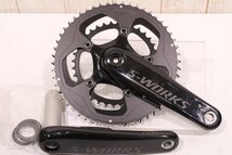 ★SPECIALIZED S-WORKS POWER CRANKS DUAL 172.5mm 52/36T 2×11s 両側計測パワーメーター カーボンクランクセット BCD:110mm 美品_画像1