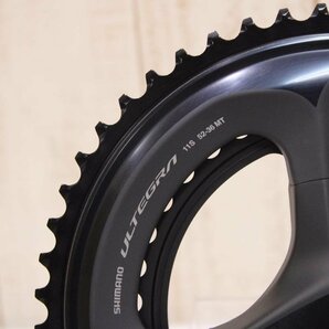 ★SHIMANO シマノ FC-R8000 ULTEGRA 170mm 52/36T 2x11s クランクセット BCD:110mm 超美品の画像2