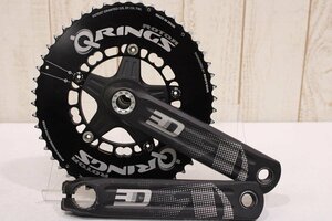 ★ROTOR ローター 3D 165mm 50/34T 2x11s クランクセット PCD:110mm Q-RINGS 楕円チェーンリング