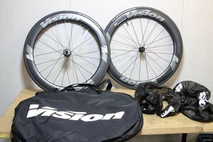 ○VISION ヴィジョン METRON 55 SL DISC シマノフリー 11s対応 クリンチャー チューブレス カーボンホイールセット 新品並