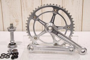 ★Campagnolo カンパニョーロ RECORD PISTA 165mm 49T ビンテージ シングルクランクセット BCD:144mm BB付属