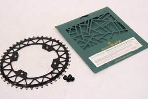 ☆AbsoluteBlack アブソリュートブラック OVAL GRAVEL 46T BCD 110mm 4ARM 楕円 ナローワイド チェーンリング 美品