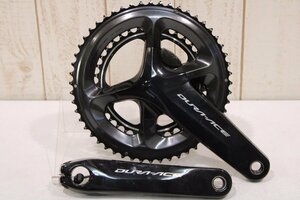 ★SHIMANO シマノ FC-R9100-P DURA-ACE 2x11s 172.5mm 52/36T 左右計測パワーメーター クランクセット 美品