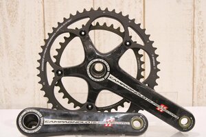 ★Campagnolo カンパニョーロ SUPER RECORD 170mm 52/39T 2x11s クランクセット BCD:110mm ウルトラトルク 美品