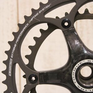 ★Campagnolo カンパニョーロ SUPER RECORD 170mm 52/39T 2x11s クランクセット BCD:110mm ウルトラトルク 美品の画像2