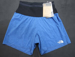 ★ 新品 13200円 メンズ S ノースフェイス FLYWEIGHT SPEED SHORT ショートパンツ 優れた運動追従性 ランニング トレラン 青 NB91970 ★