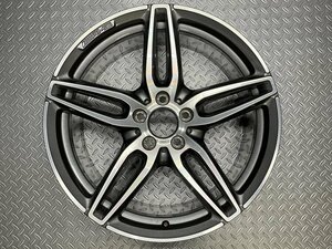 【中古1本】ベンツ EクラスAMG純正 19x9J+49 5穴112 ハブ径66.5 球面座 メルセデスベンツ (23020206)