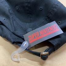 NINTENDO 任天堂 Super Nintendo スーパーファミコン スーファミ 帽子 スーパーマリオ キャップ 黒 CAP 未使用 ブラック フリーサイズ_画像7