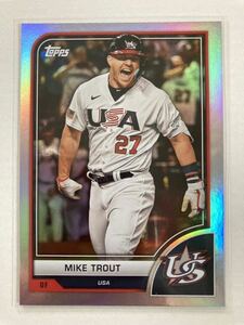 【Mike Trout】2023 Topps World Baseball Classic Image Variations #1 マイク・トラウト WBC USA アメリカ代表 バリエーション