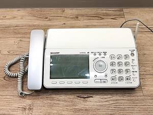 1/053【傷・汚れ有り】　SHARP　シャープ　固定電話　ファクシミリ　FAX　親機　UX-D72CL　電話機