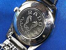 1/133【傷・汚れ有り】 RADO ラドー 腕時計 スイス製　11657　グリーンホース　Green Horse 30石　自動巻き　シルバー　手首まわり約１８㎝_画像4