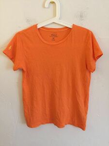 【送料無料】中古 RALPH LAUREN ラルフローレン Tシャツ オレンジ サイズ M