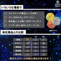  ゴルフマーカー 4点セット ビットコインデザイン ボールポーチ カラビナ付き マーカーに関わるお悩みを解決 コンペ景品 プレゼン_画像6