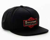 Brixton Ashfield MP Snapback Hat Cap Black キャップ _画像1