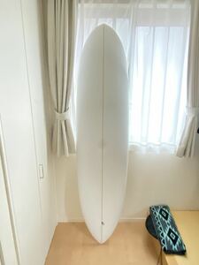 マンダラ MANDALA CLANDESTINO Avocet7’6 2+1ボックスフィン ホワイトレジン オーダーシェイプ 美品100円格安スタート売り切り オマケ付き